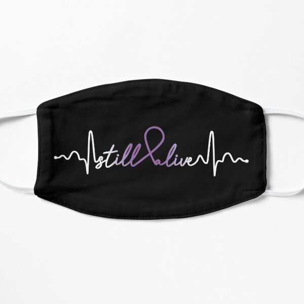 Still Alive- Domestic Violence Awareness Gifts for Women Domestic Violence Support Ribbon Flat Mask