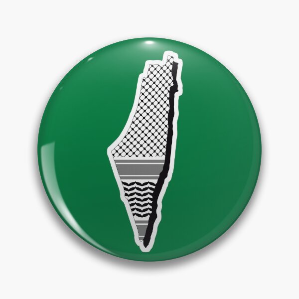 Item preview, Palestinian Country Outline with Keffiyeh - خريطة فلسطين و الكوفية  designed and sold by ArabicMerch.