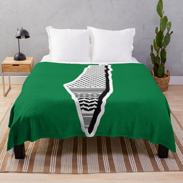 Item preview, Palestinian Country Outline with Keffiyeh - خريطة فلسطين و الكوفية  designed and sold by ArabicMerch.