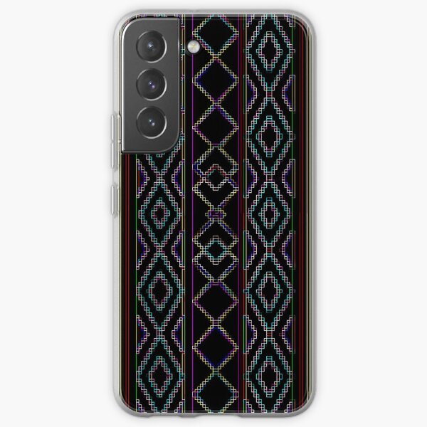 Arabesque Neon Lines Art Samsung Galaxy Soft Case