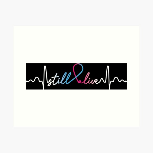 Item preview, Still Alive- Pregnancy Infant Loss Awareness Gifts for Women Pregnancy Infant Loss Support Ribbon designed and sold by Awarenessshop.