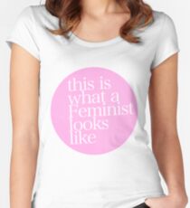 this is what a feminist looks like Women's Fitted Scoop T-Shirt