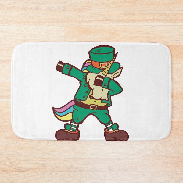 Item preview, St Patricks Day Girls Dabbing Unicorn Leprechaun Lepricorn T-Shirt designed and sold by TheFlipRepublic.