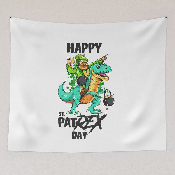 Item preview, St Patricks Day T Rex Shirt Happy Pat Rex Day Dinosaur Gift T-Shirt for men and women designed and sold by TheFlipRepublic.