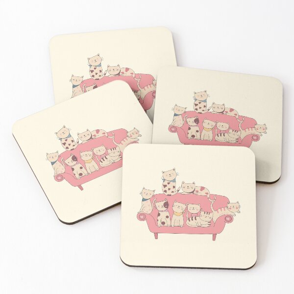 Item preview, Happy Cats on Sofa designed and sold by della95.