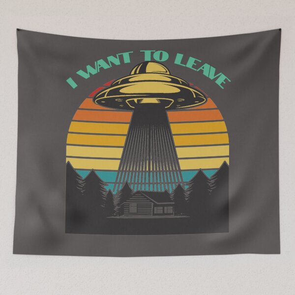 Item preview, I want to Leave - UFO abduction designed and sold by Aronrocker.