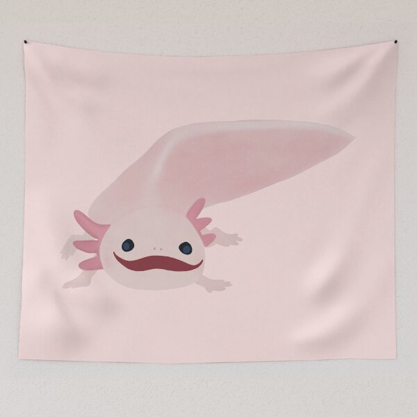 Item preview, Smiling Pink Axolotl designed and sold by scientificallie.