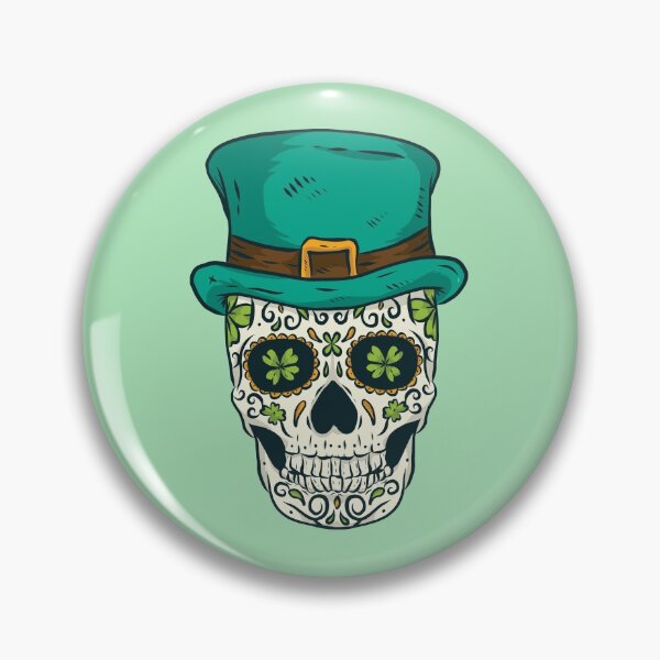 Item preview, Skull Saint Patricks Day of Dead T-Shirt designed and sold by TheFlipRepublic.
