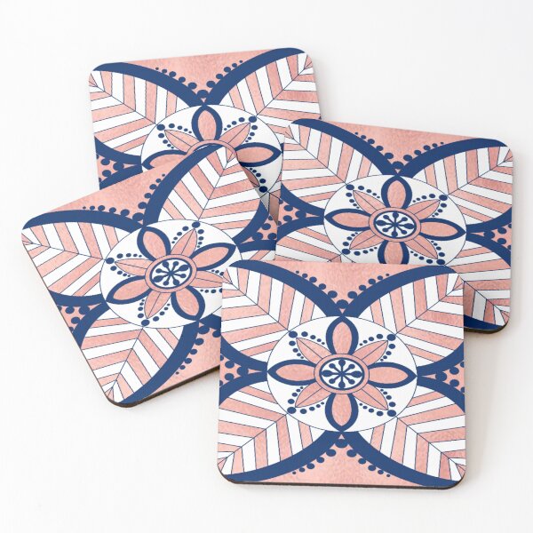 Item preview, Rose gold and navy flower designed and sold by MLD112.