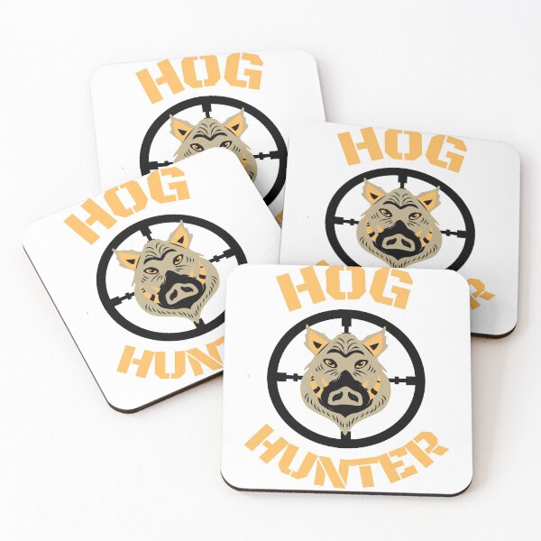 Item preview, Hog hunter pig boar hunting white designed and sold by daguilon.