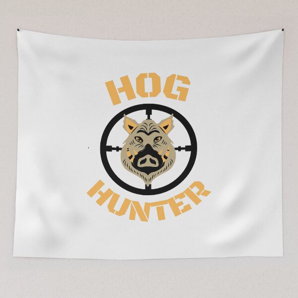 Item preview, Hog hunter pig boar hunting white designed and sold by daguilon.