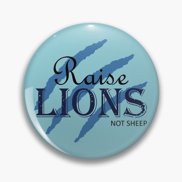 Item preview, Raise Lions Not Sheep | Blue designed and sold by Qestar.