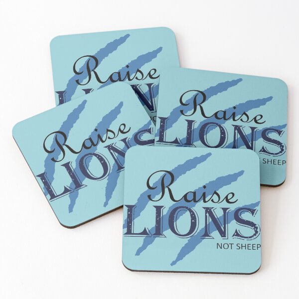 Item preview, Raise Lions Not Sheep | Blue designed and sold by Qestar.