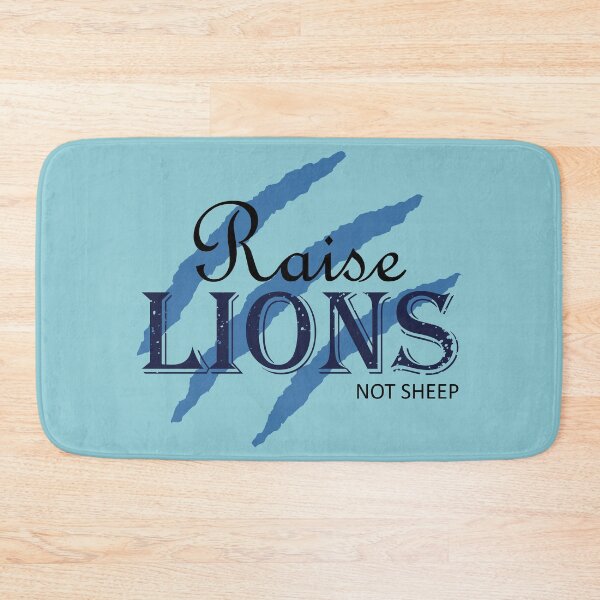 Item preview, Raise Lions Not Sheep | Blue designed and sold by Qestar.