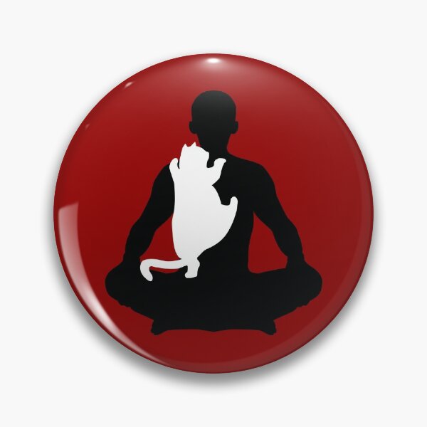 Item preview, Man's Meditation Interrupted by Pet Cat designed and sold by KAB3.