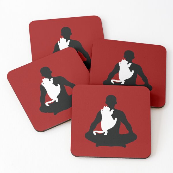 Item preview, Man's Meditation Interrupted by Pet Cat designed and sold by KAB3.