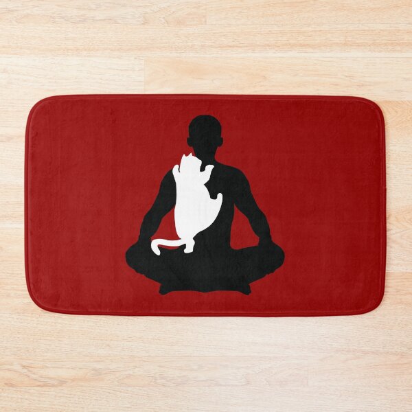 Item preview, Man's Meditation Interrupted by Pet Cat designed and sold by KAB3.