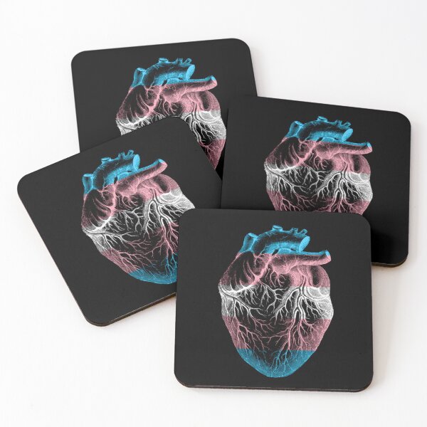 Item preview, Trans Flag Anatomical heart designed and sold by DotorEaon.