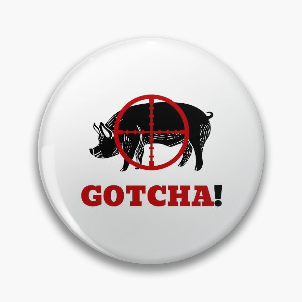Item preview, Gotcha! Hog hunting pig boar hunter white designed and sold by daguilon.
