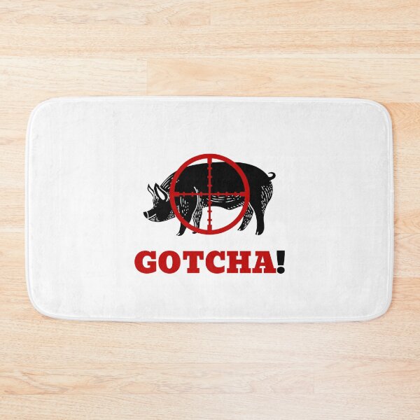 Item preview, Gotcha! Hog hunting pig boar hunter white designed and sold by daguilon.