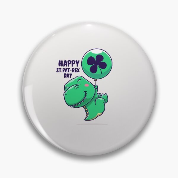Item preview, Luckysaurus Dinosaur Shamrock St Patricks Day Boys Men T rex T-Shirt designed and sold by TheFlipRepublic.