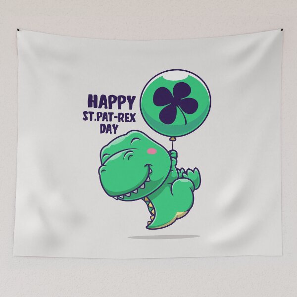 Item preview, Luckysaurus Dinosaur Shamrock St Patricks Day Boys Men T rex T-Shirt designed and sold by TheFlipRepublic.