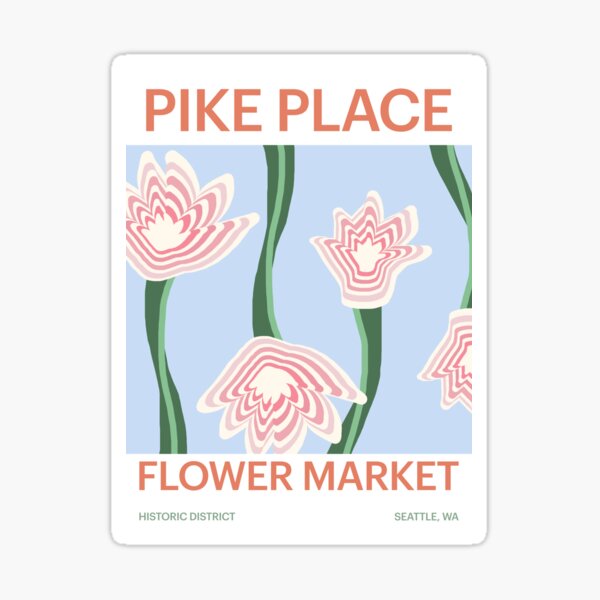 Item preview, Pike Place Flower Market designed and sold by pacificdesign.