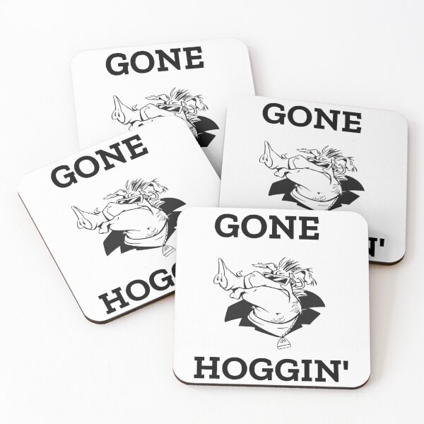 Item preview, Gone hoggin'. Hog hunting pig boar hunter white designed and sold by daguilon.