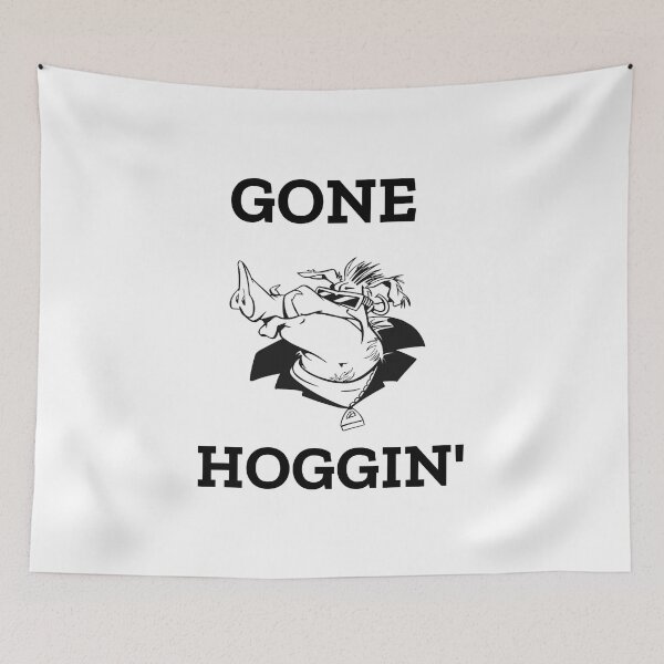 Item preview, Gone hoggin'. Hog hunting pig boar hunter white designed and sold by daguilon.