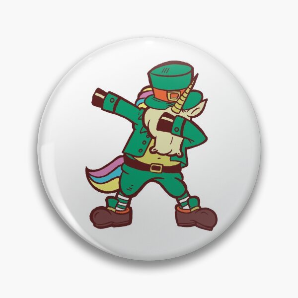 Item preview, St Patricks Day Girls Dabbing Unicorn Leprechaun Lepricorn T-Shirt designed and sold by TheFlipRepublic.