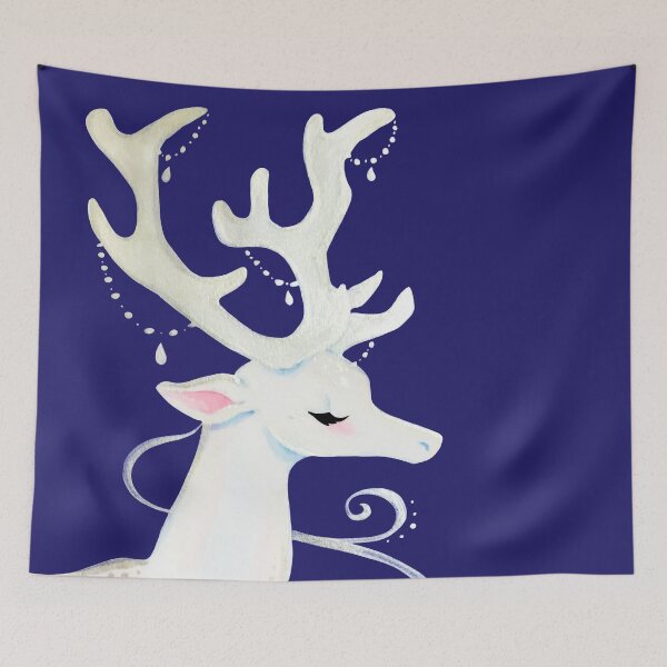 Item preview, Elegant Watercolor Winter Deer designed and sold by Lady-Lilac.