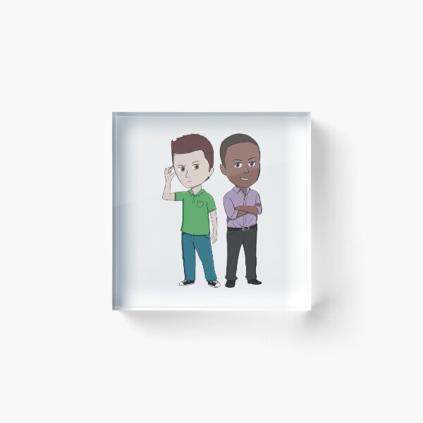 Item preview, Chibi Shawn Spencer and Burton Guster  designed and sold by Crafty Ninja Shop.