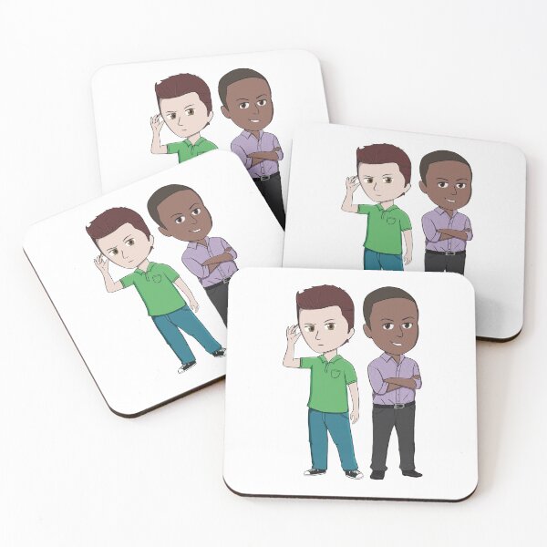 Item preview, Chibi Shawn Spencer and Burton Guster  designed and sold by Crafty Ninja Shop.