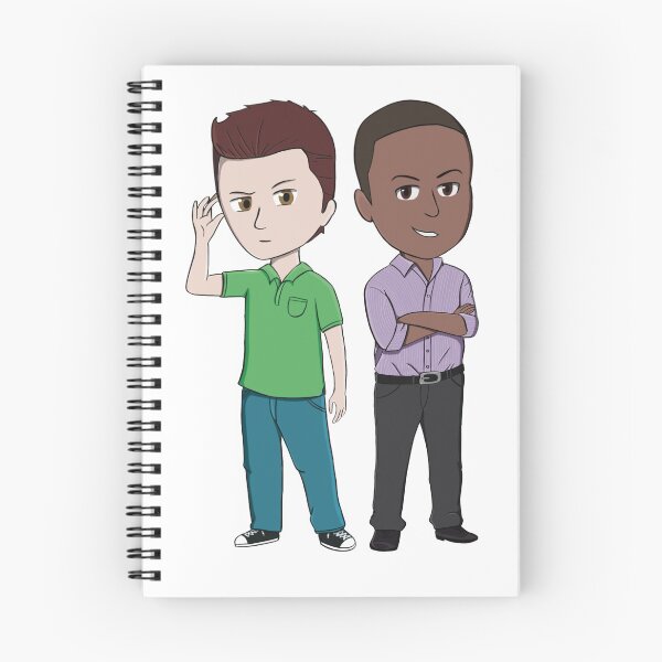 Item preview, Chibi Shawn Spencer and Burton Guster  designed and sold by Crafty Ninja Shop.
