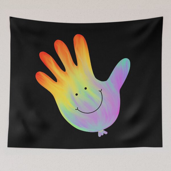Item preview, Blown-up Glove (Tie Dye, Happy) designed and sold by scientificallie.