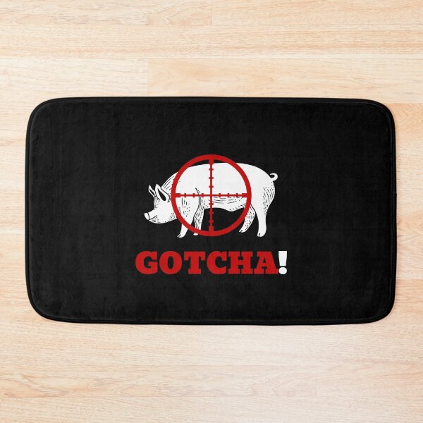 Item preview, Gotcha! Hog hunting pig boar hunter black designed and sold by daguilon.