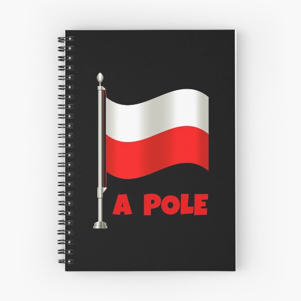 Item preview, “A POLE” Flag Pun (on Black) designed and sold by PawsitiveMum.