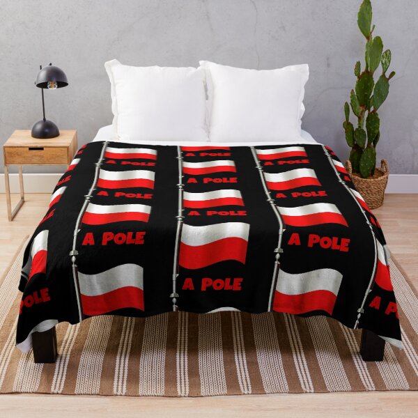 Item preview, “A POLE” Flag Pun (on Black) designed and sold by PawsitiveMum.