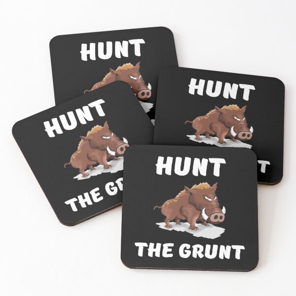 Item preview, Hunt the grunt. Hog hunting pig boar hunter black designed and sold by daguilon.