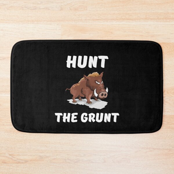 Item preview, Hunt the grunt. Hog hunting pig boar hunter black designed and sold by daguilon.