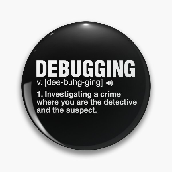 Artikelvorschau, Debugging definiert (heller Text für dunkle Hintergründe) entworfen und verkauft von Tech-e-Tees.
