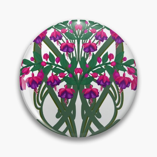 Item preview, Art Nouveau Fuchsias designed and sold by MeganSteer.