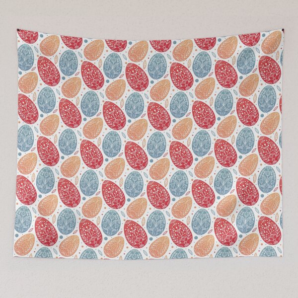 Item preview, Festive pattern with eggs with folk ornaments designed and sold by Veleri.