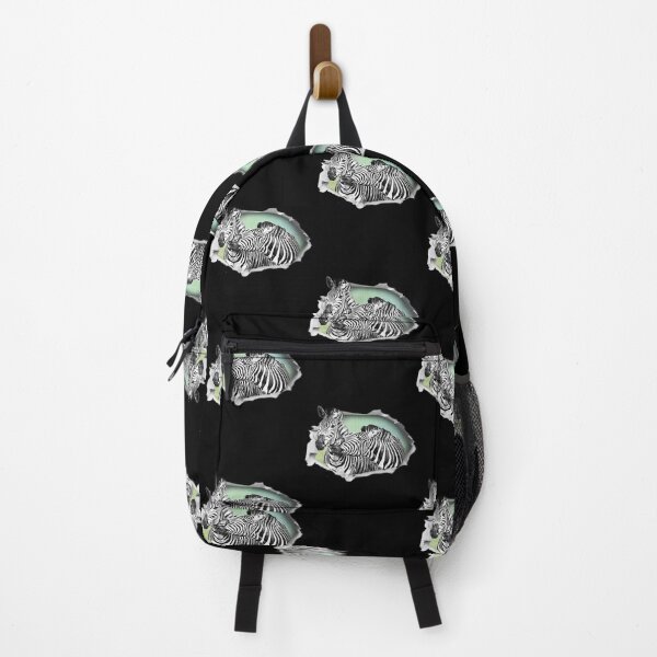Item preview, Two Zebras poking their heads out of a Hole designed and sold by TheKingdomAttic.