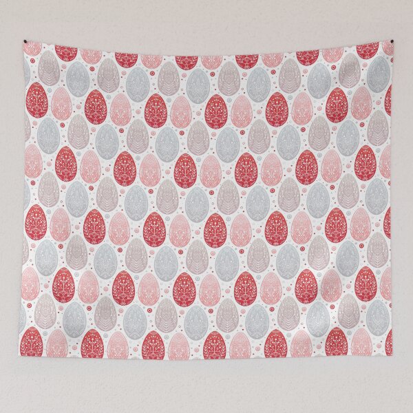 Item preview, Festive pattern with eggs with folk ornaments in row. designed and sold by Veleri.