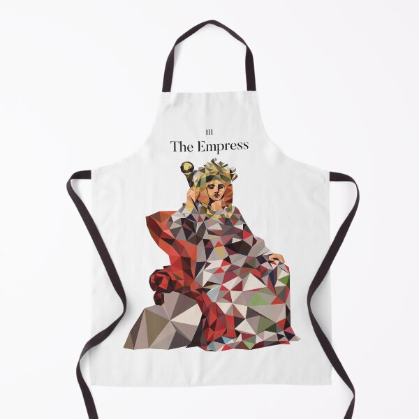 Item preview, The Empress Tarot Low Poly Vector Art, Black Text version designed and sold by felinedreams.