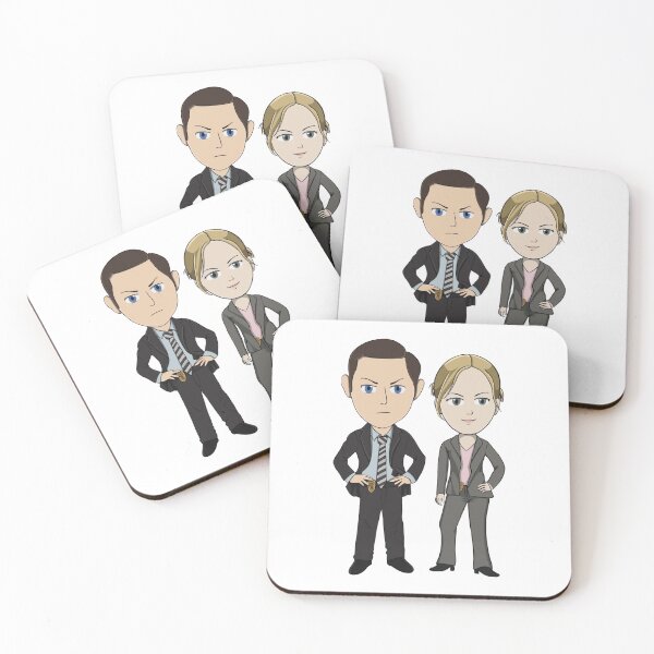 Item preview, Chibi Carlton Lassiter and Juliet O’hara designed and sold by Crafty Ninja Shop.
