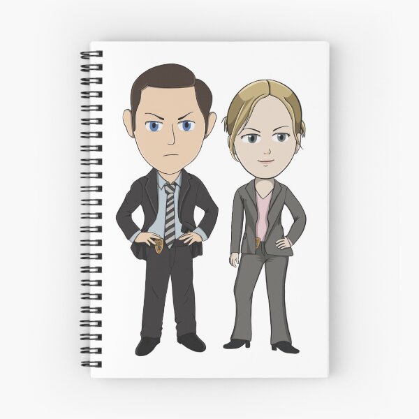 Item preview, Chibi Carlton Lassiter and Juliet O’hara designed and sold by Crafty Ninja Shop.