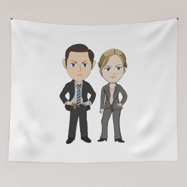 Item preview, Chibi Carlton Lassiter and Juliet O’hara designed and sold by Crafty Ninja Shop.
