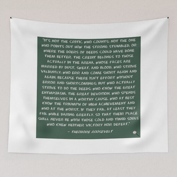 Item preview, It's not the critic who counts designed and sold by Truthstoliveby.